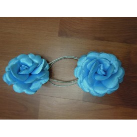 Mıknatıslı Perde mandalı mavi çiçek