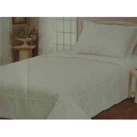 Pamuklu nakışlı yatak örtüsü miray