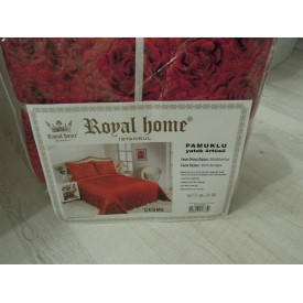 Royal home Nubuk yatak örtüsü kırmızı