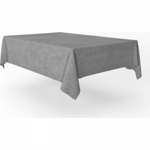 Kadife Dokulu Ada Masa örtüsü Açık Gri