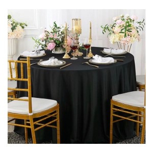 Kadife Dokulu Ada Masa örtüsü siyah