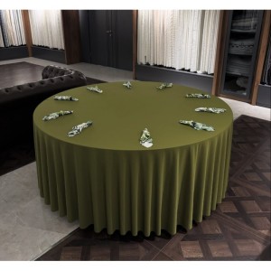 Dertsiz kumaş düğün masa örtüsü