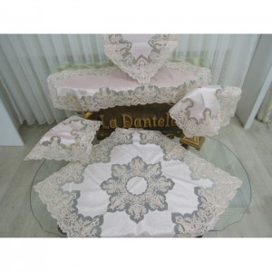 5 parça new salon örtü seti